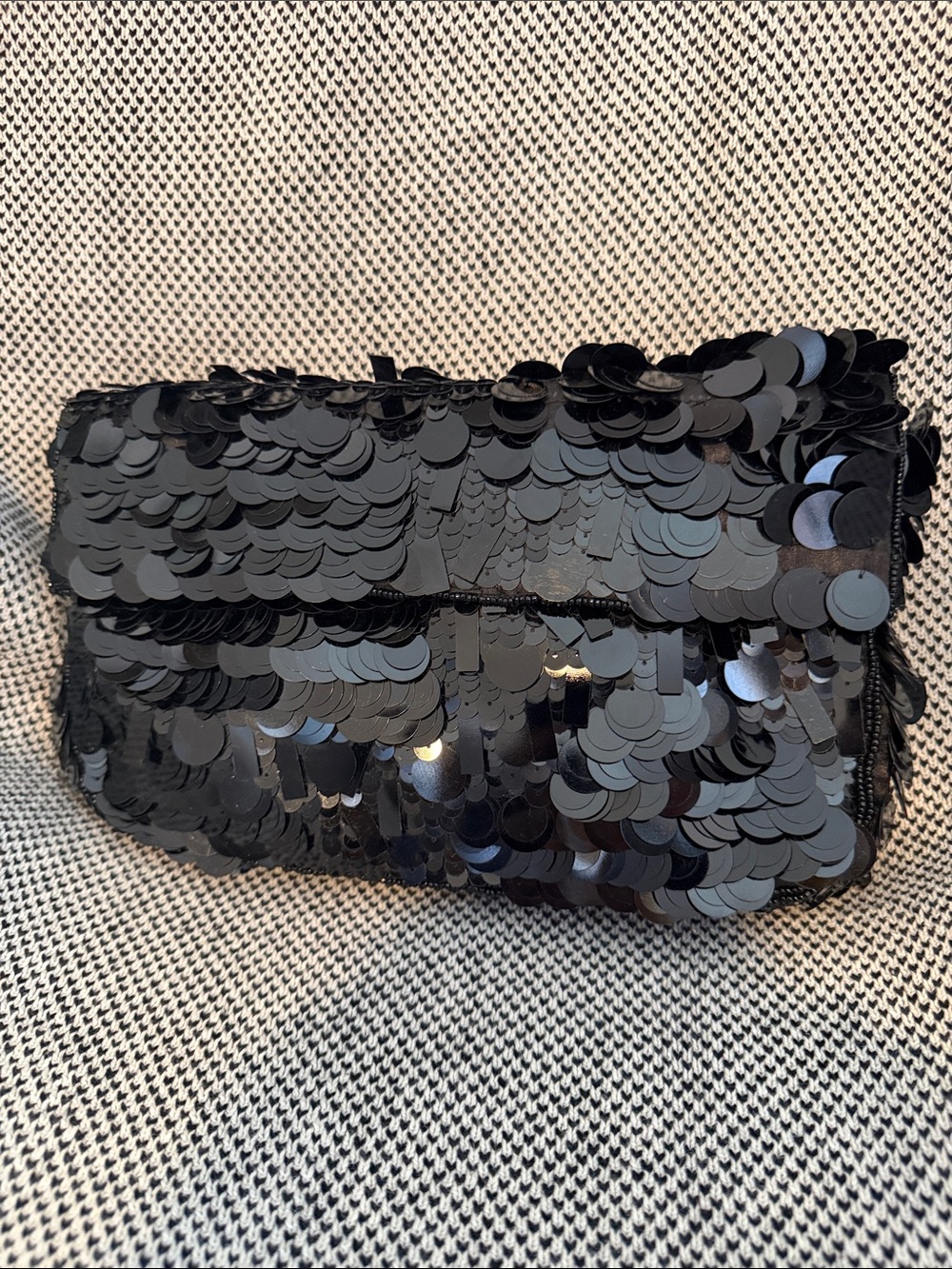 Staud | Timmy convertible shoulder bag with black sequins - Picture 2 of 10